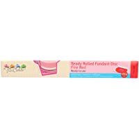 Los mejores  - FunCakes Disco de Fondant Rojo Fuego: Delicioso Sabor a Vainilla Libre de Halal- Kosher y Gluten. 36 cm de…